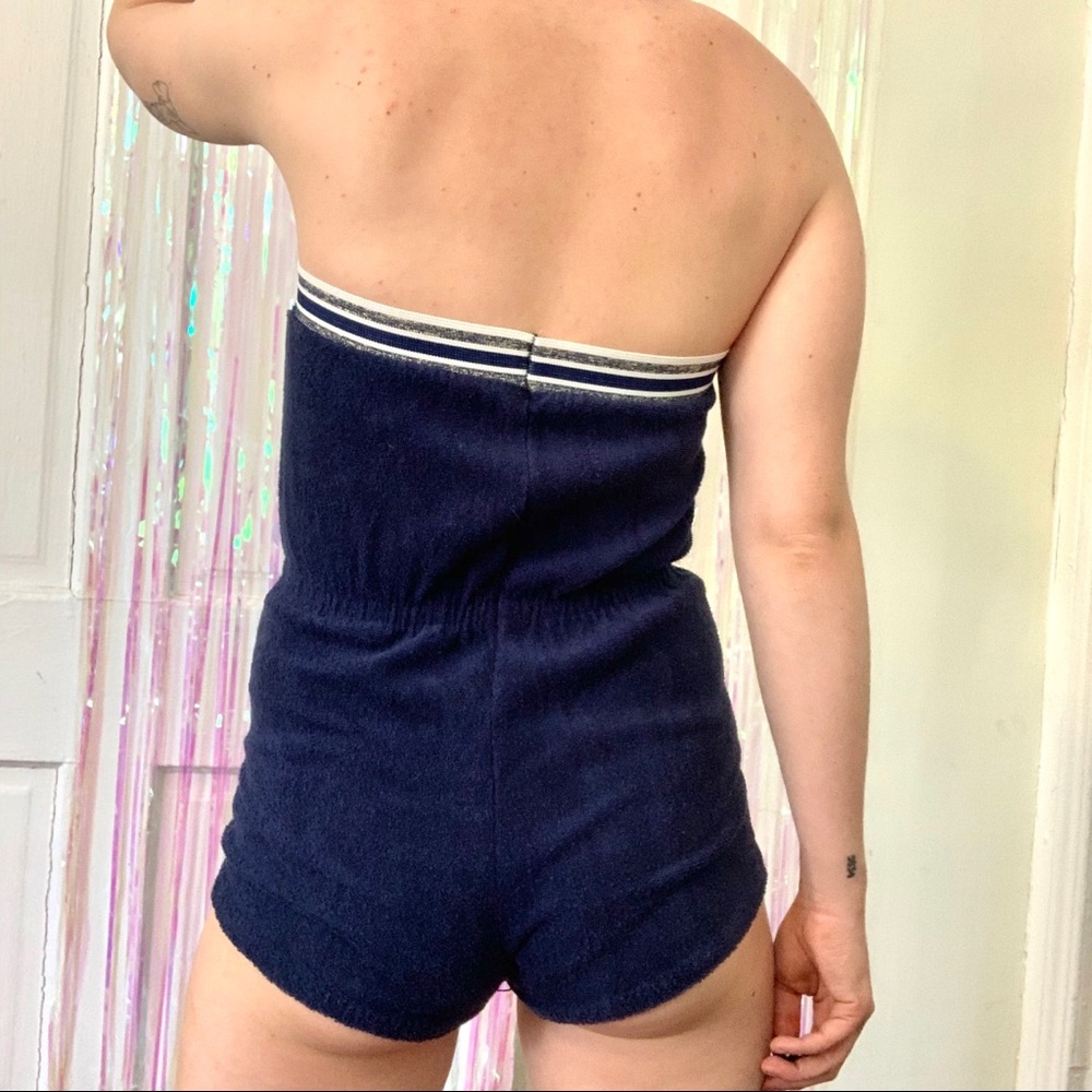 Romper 70s Terry Cloth Shorts 70's Terry Cloth Romper Gem